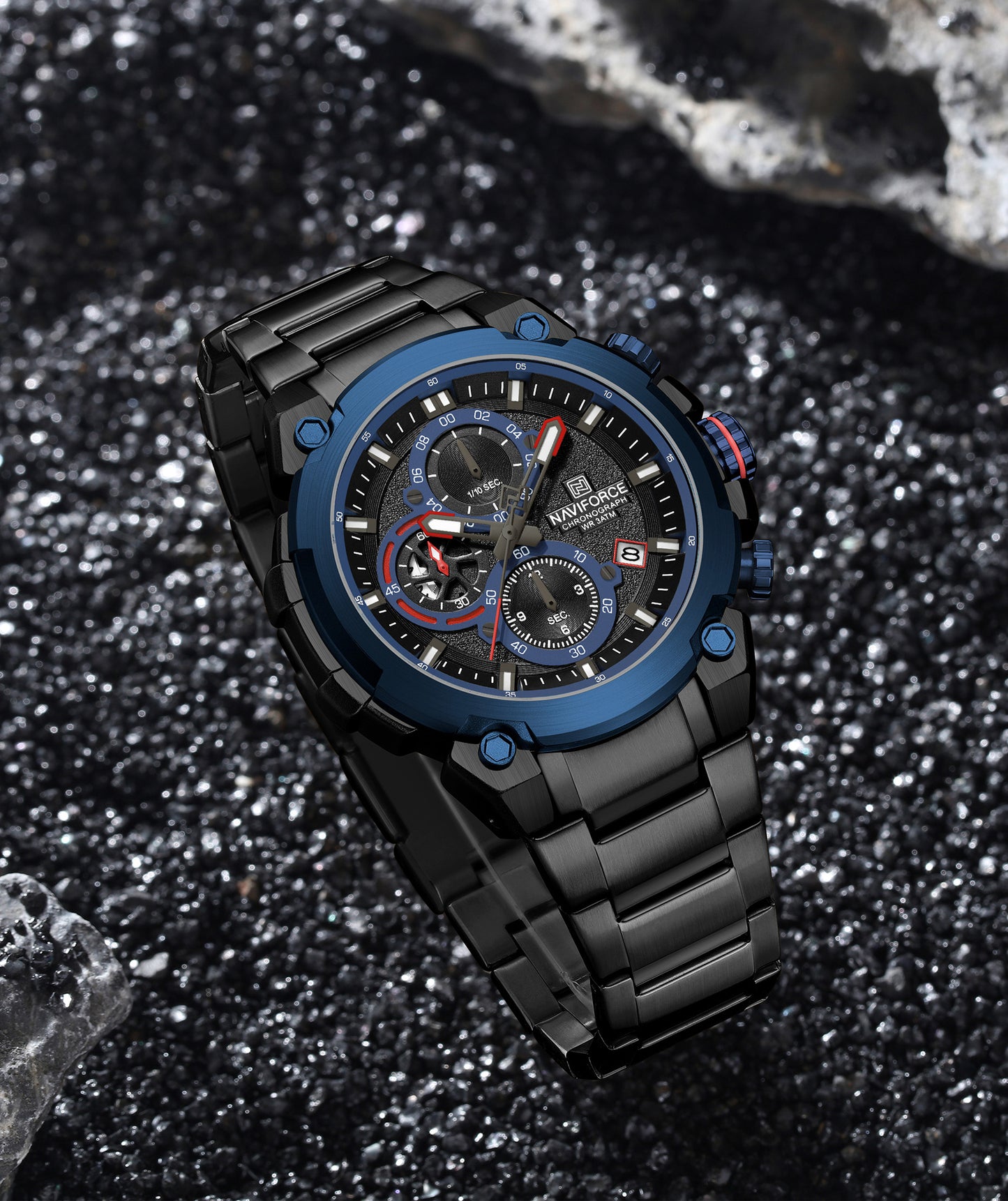 Naviforce NF8071 Blue choronograph dial Analog Watch
