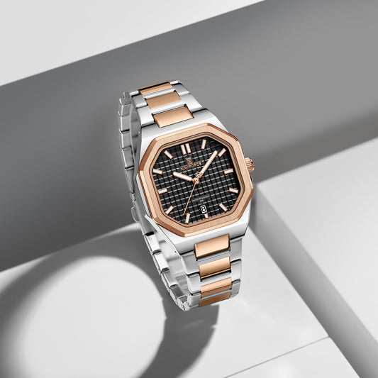 NF5053 Square black dial Analog Watch