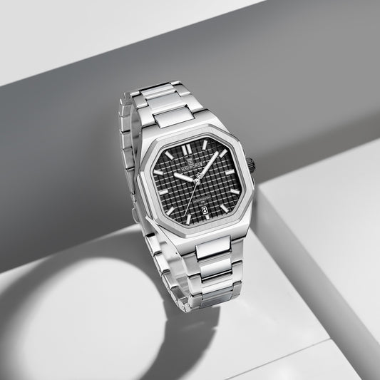 NF5053 Square black dial Analog Watch