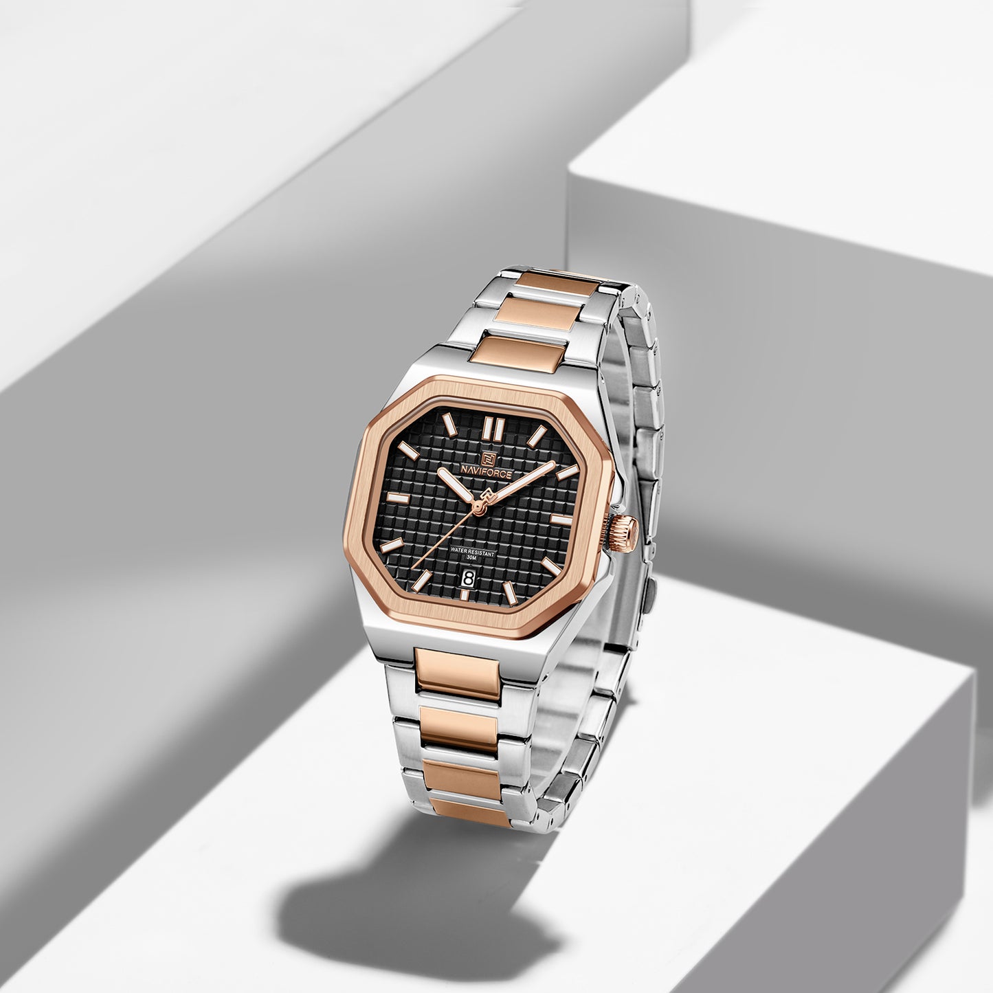 NF5053 Square black dial Analog Watch