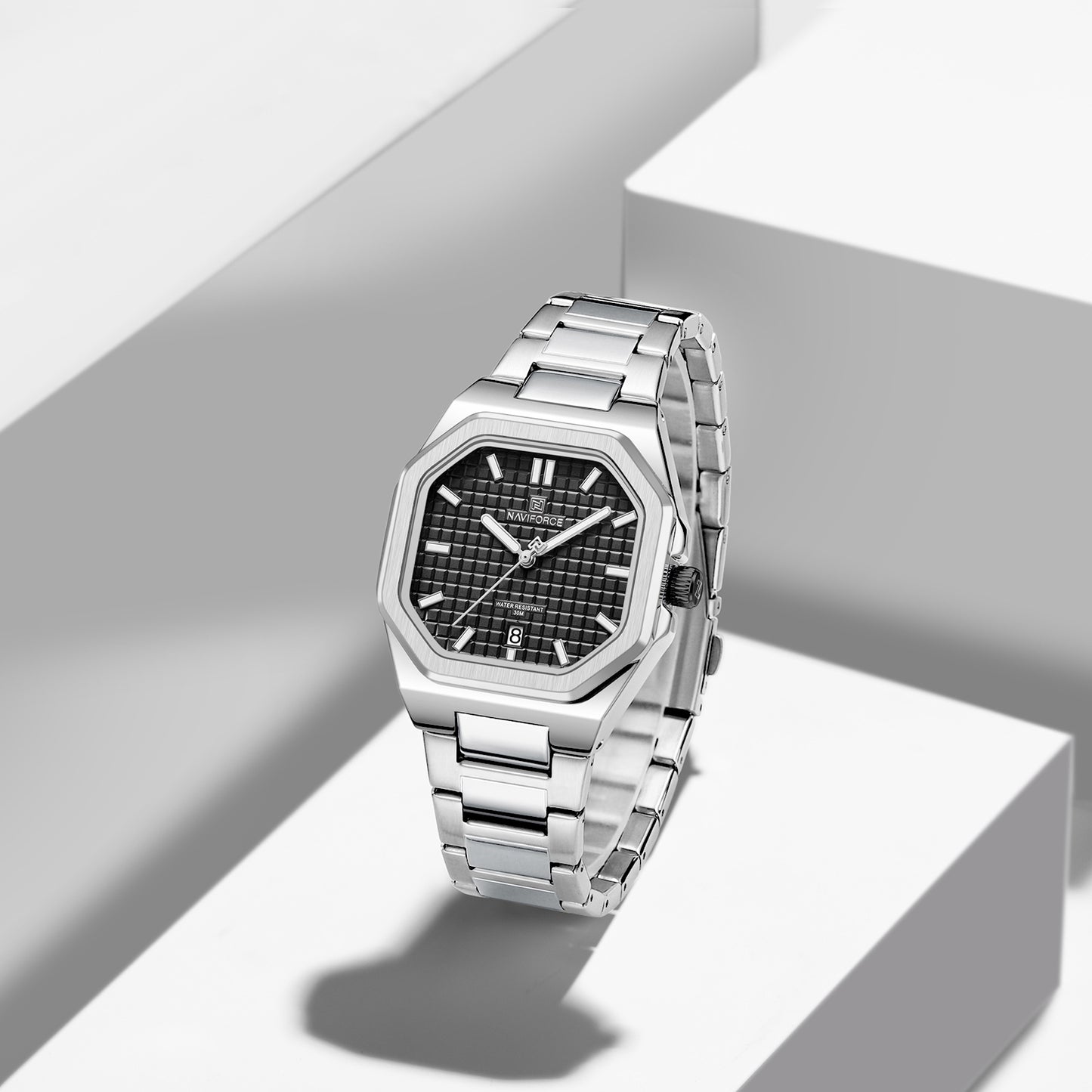 NF5053 Square black dial Analog Watch
