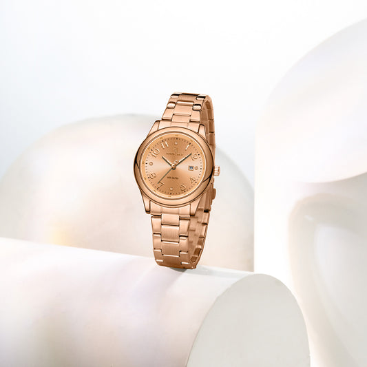 NF5059 Rosegold dial And Stainless Steel strap Analog Watch
