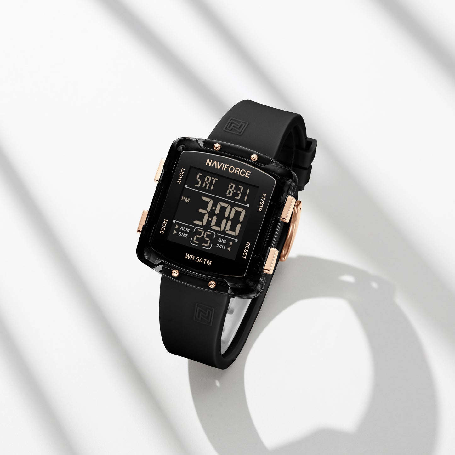 NF7121 Bold Square Digital Dial Digital Watch