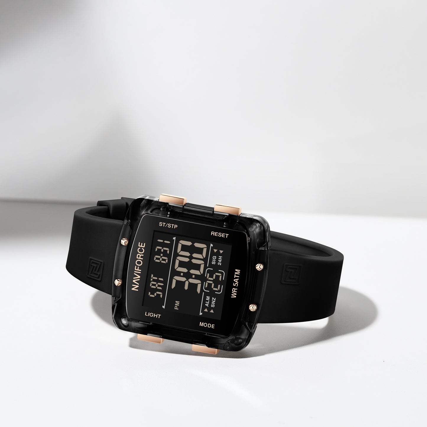 NF7121 Bold Square Digital Dial Digital Watch