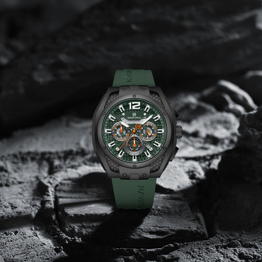 NAVIFORCE NF8063 Green multifuntional chronograph Analog Watch