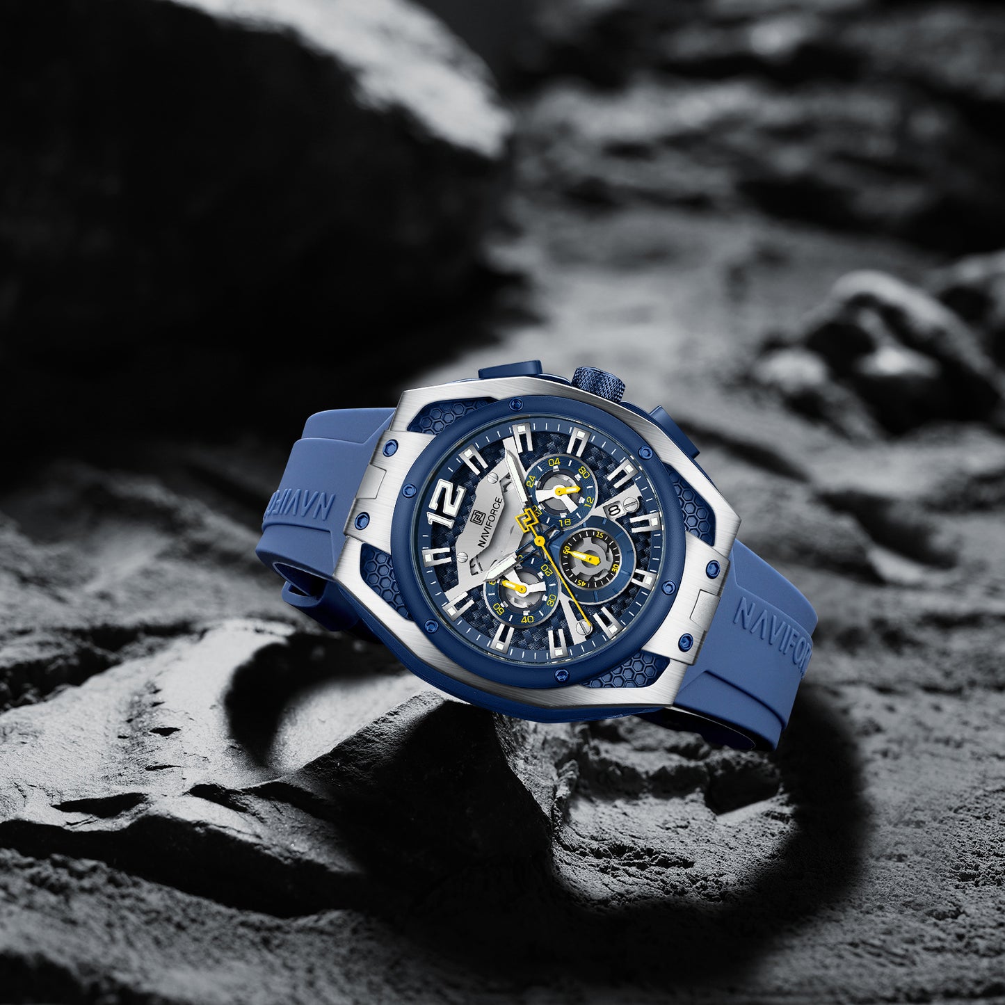 NAVIFORCE NF8063 Blue multifuntional chronograph Analog Watch