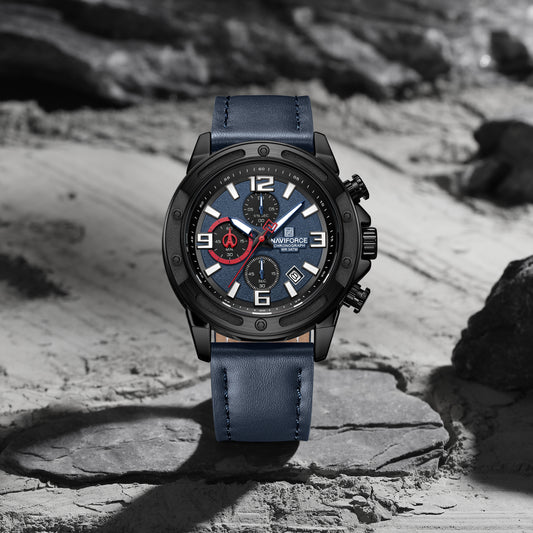 Naviforce NF8074 Multifunction fashion timepeice Analog Watch