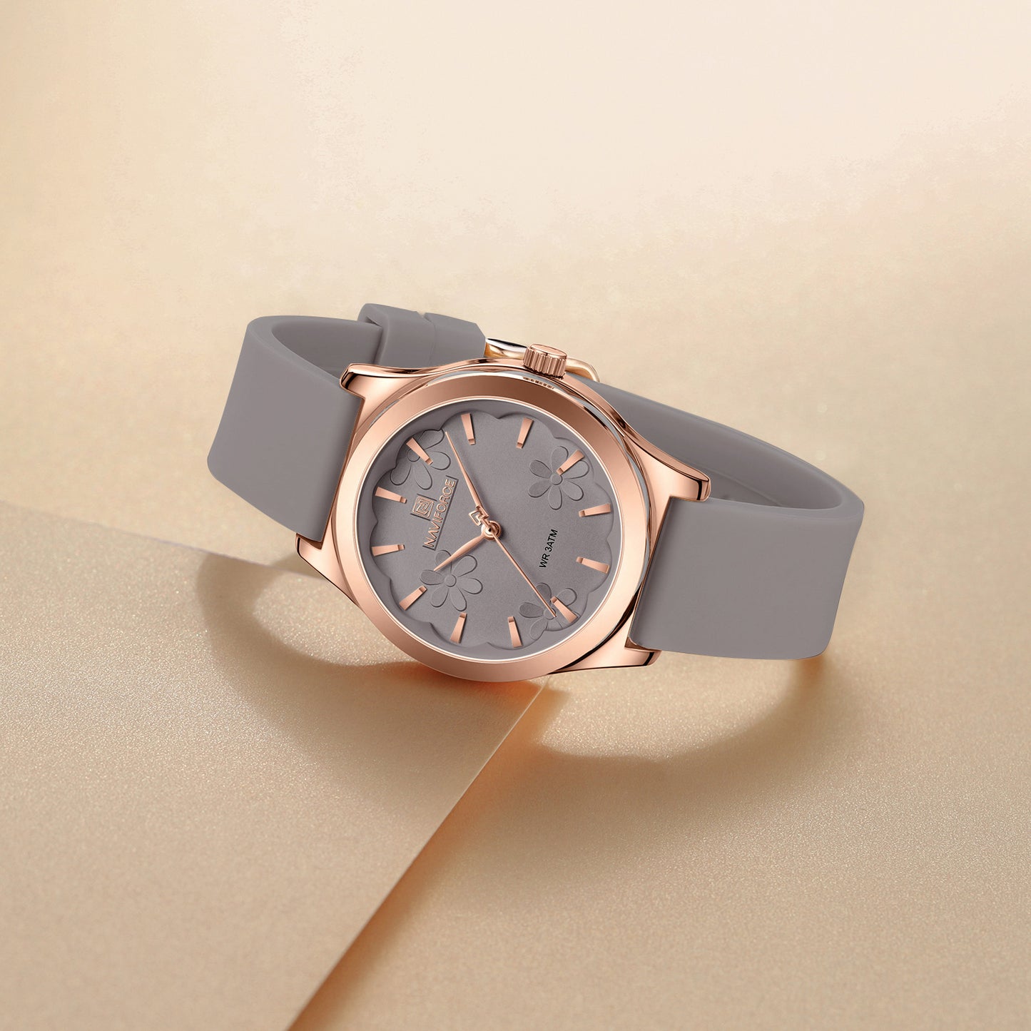 NF5051 Grey dial with silicone strap Analog Watch