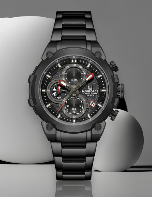 Naviforce NF8071 Black choronograph dial Analog Watch