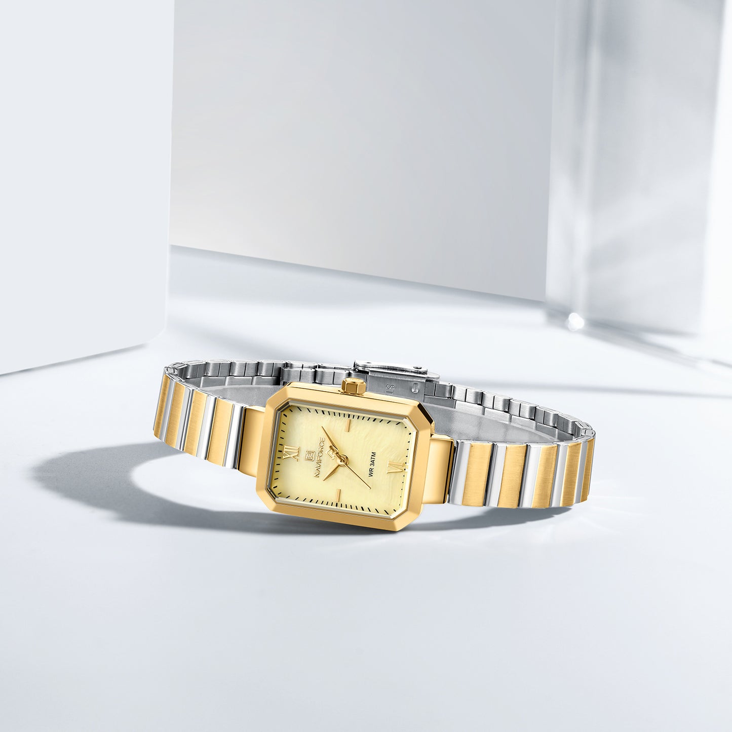 NF5050 Gold Dial With gold Stainless Steel Strap Analog Watch