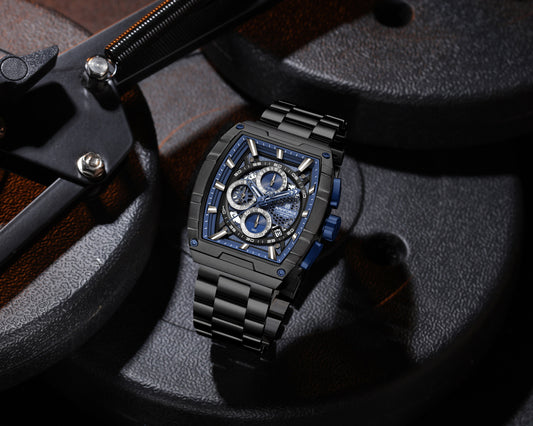 Naviforce NF8066 Blue Cronograph Dial Analog Watch