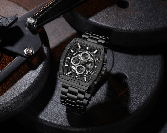 Naviforce NF8066 Black Cronograph Dial Analog Watch