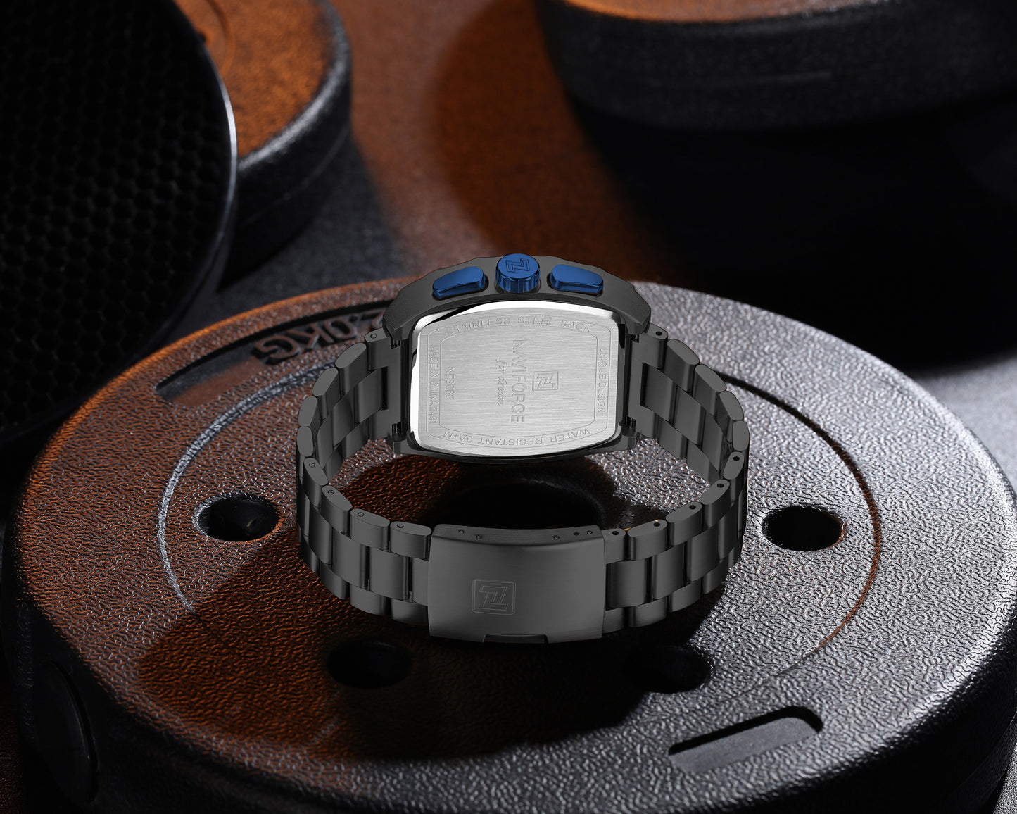 Naviforce NF8066 Blue Cronograph Dial Analog Watch