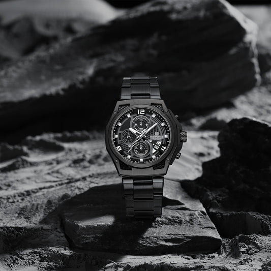Naviforce NF8051S Elegant Black stainless Steel strap Analog Watch