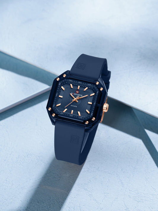 NF7106 Blue Silicone strap Analog Watch