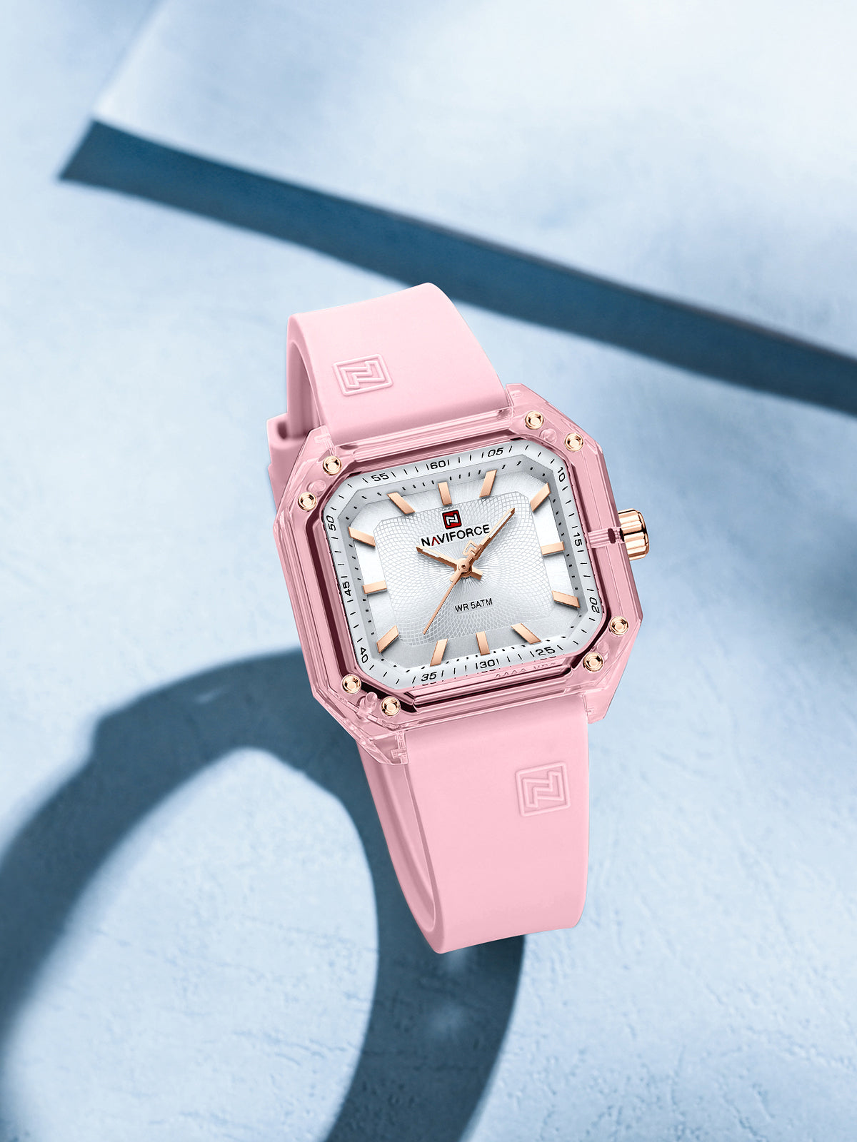 NF7106 Pink Silicone strap Analog Watch