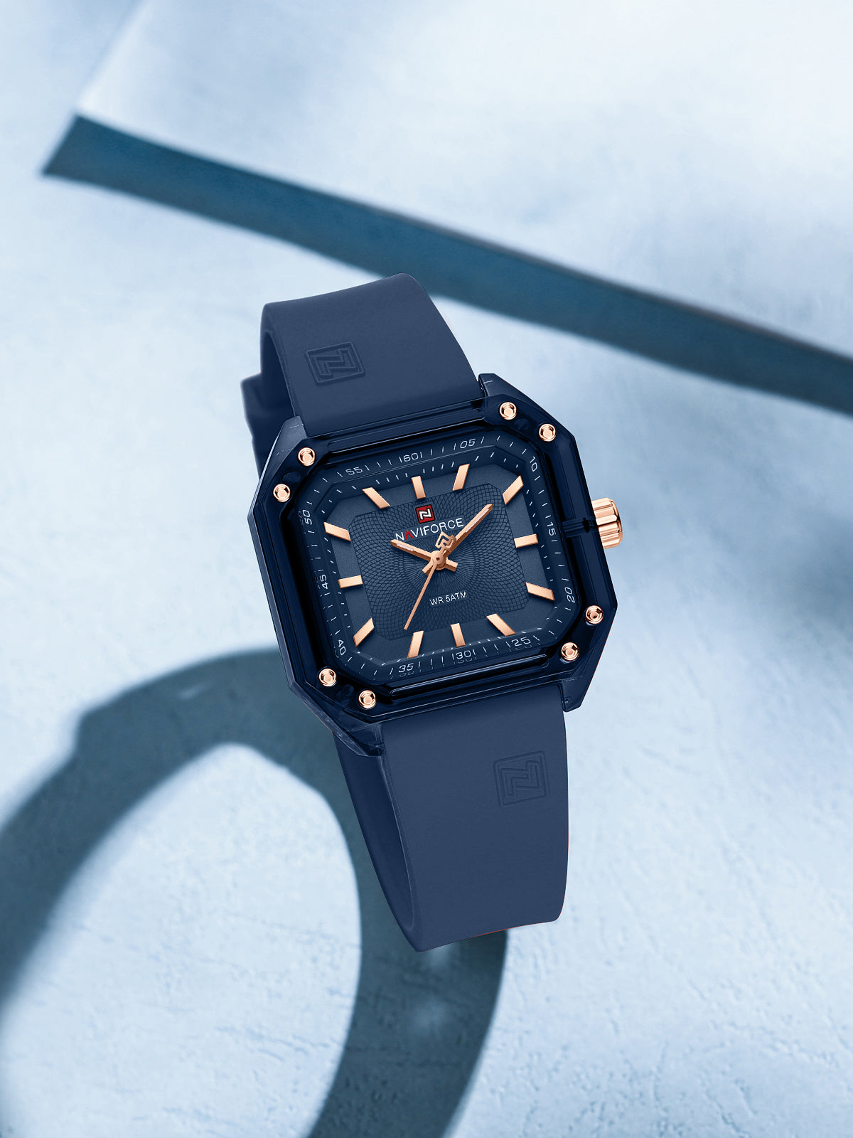 NF7106 Blue Silicone strap Analog Watch