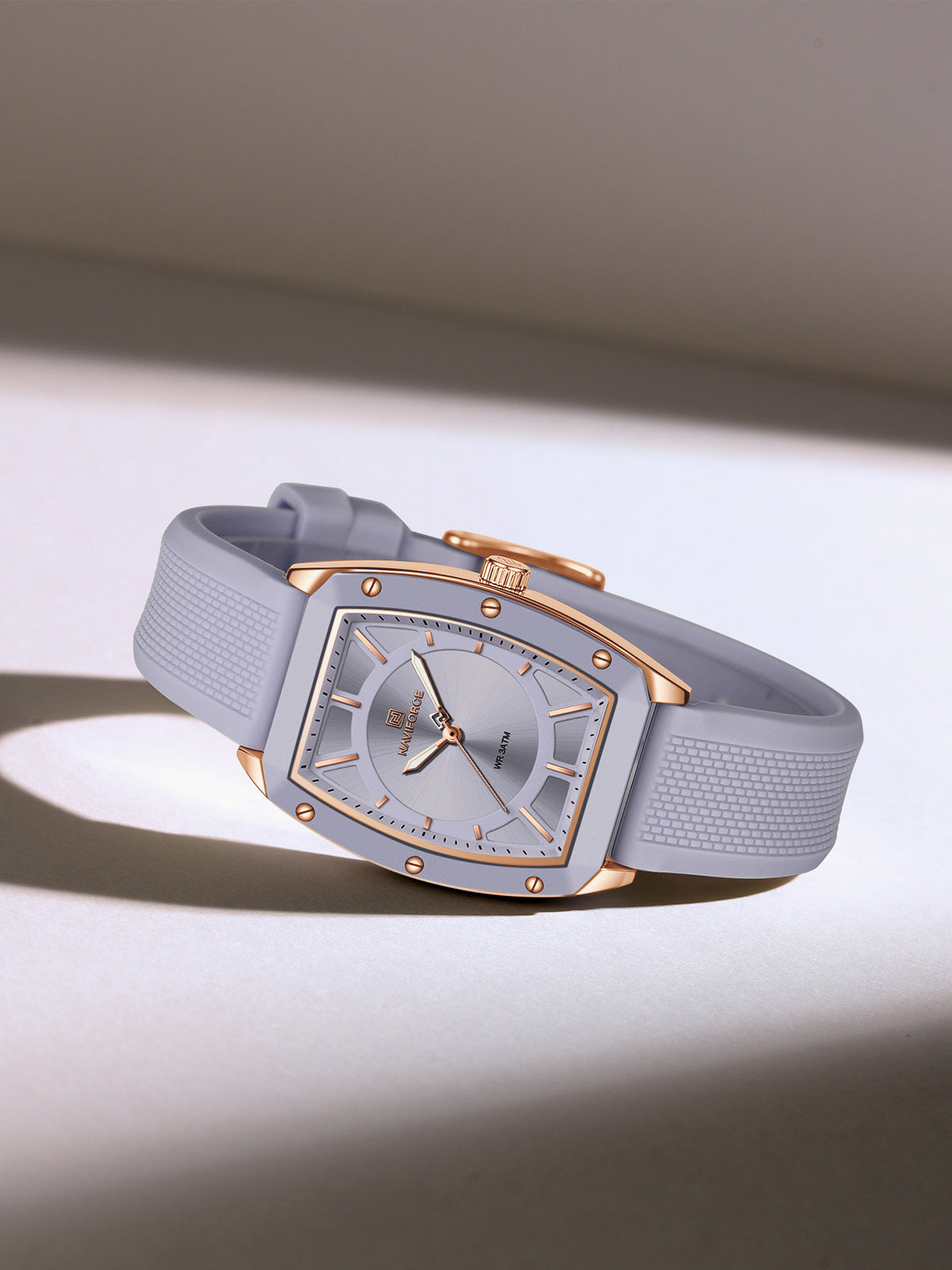 NF5049 Purple silicone strap Analog Watch