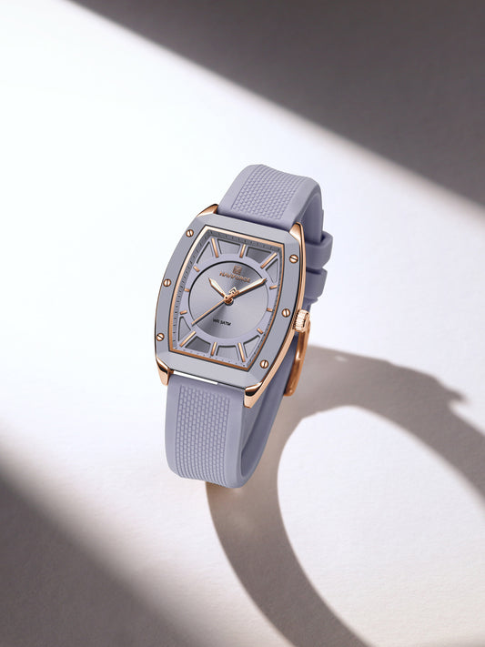 NF5049 Purple silicone strap Analog Watch