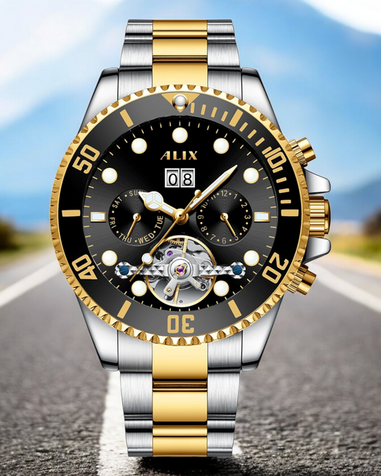 AL2907 Luxurious Black dial Automatic Analog Watch