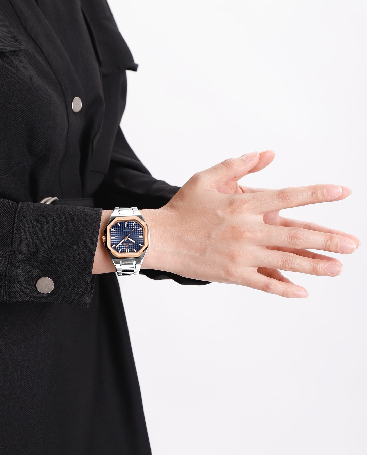 NF5053 Square blue dial Analog Watch