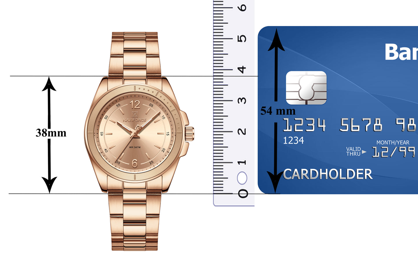 NF5062 Full Rosegold Fashion Timepeice Analog Watch