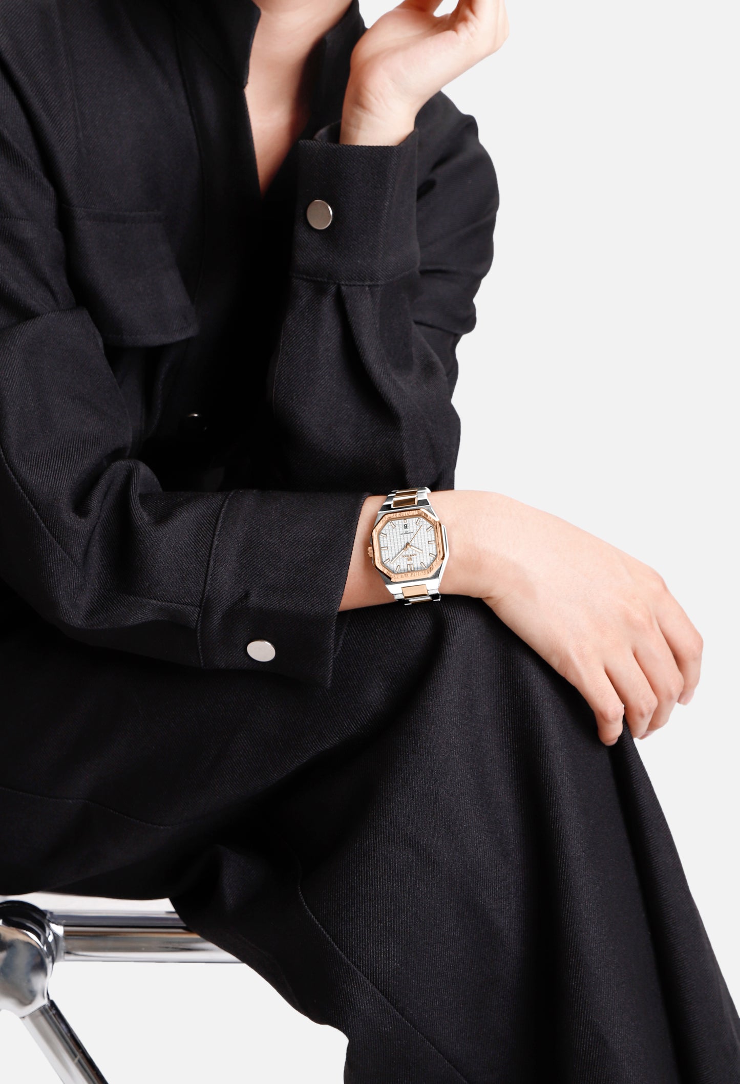 NF5053 Square white dial Analog Watch
