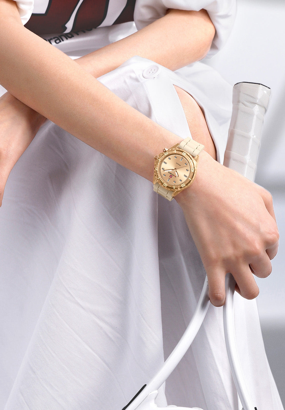 NF7115 Lighting button Analog Watch