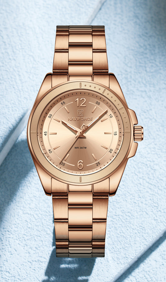 NF5062 Full Rosegold Fashion Timepeice Analog Watch