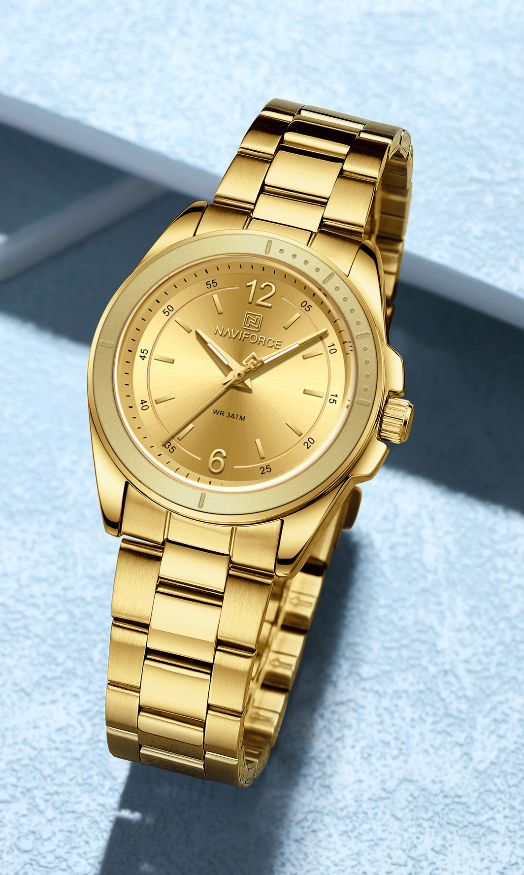 NF5062 Full Gold Fashion Timepeice Analog Watch