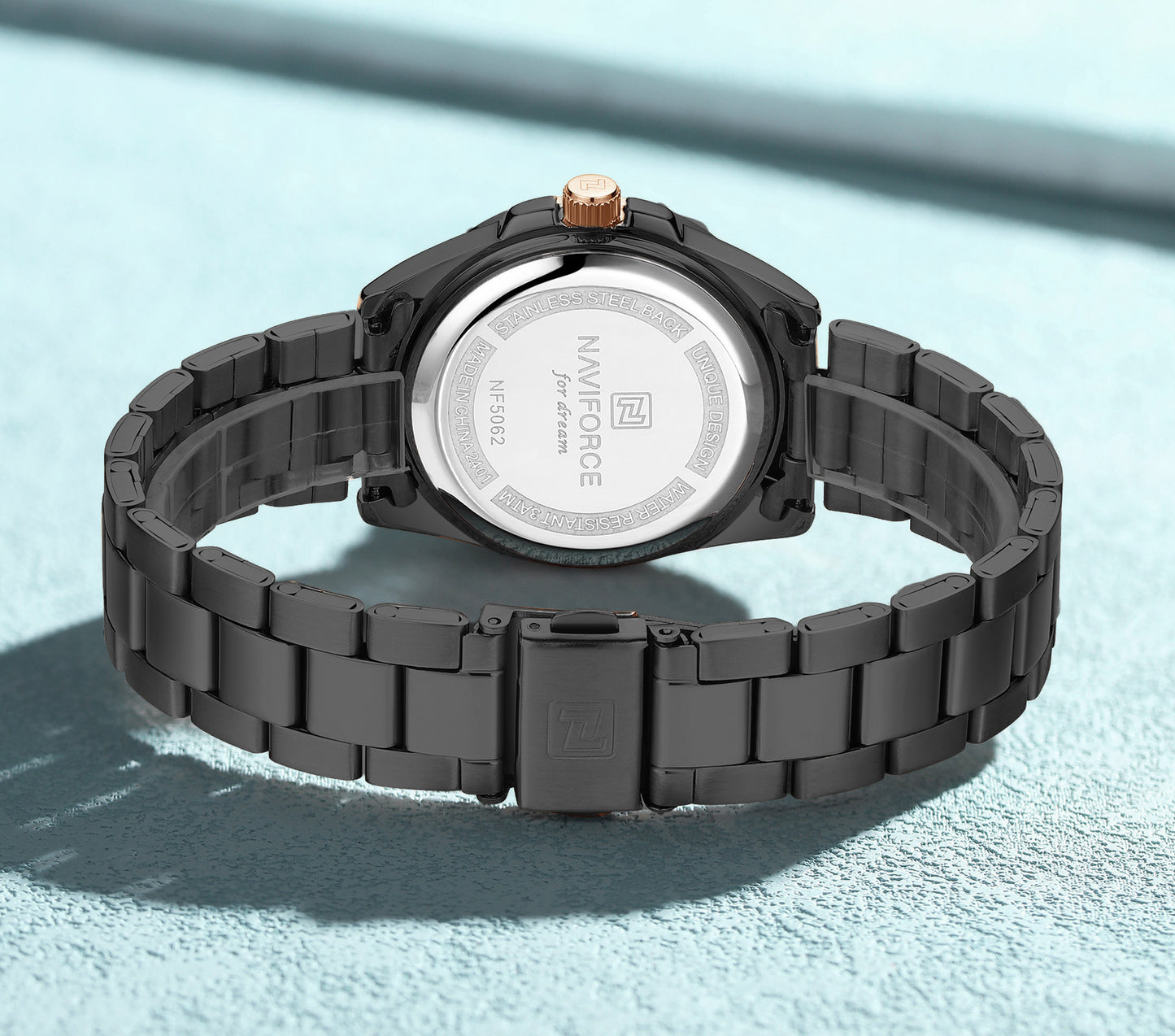 NF5062 Full Black Fashion Timepeice Analog Watch
