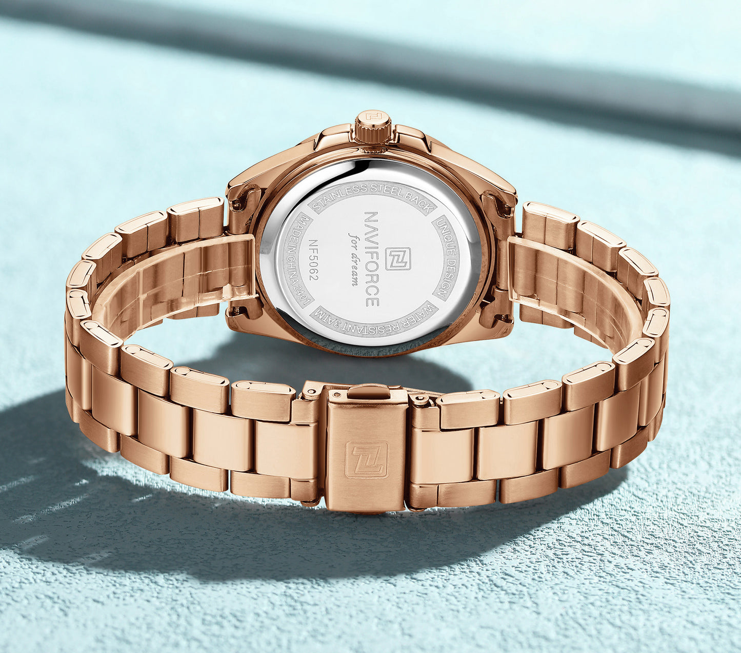 NF5062 Full Rosegold Fashion Timepeice Analog Watch