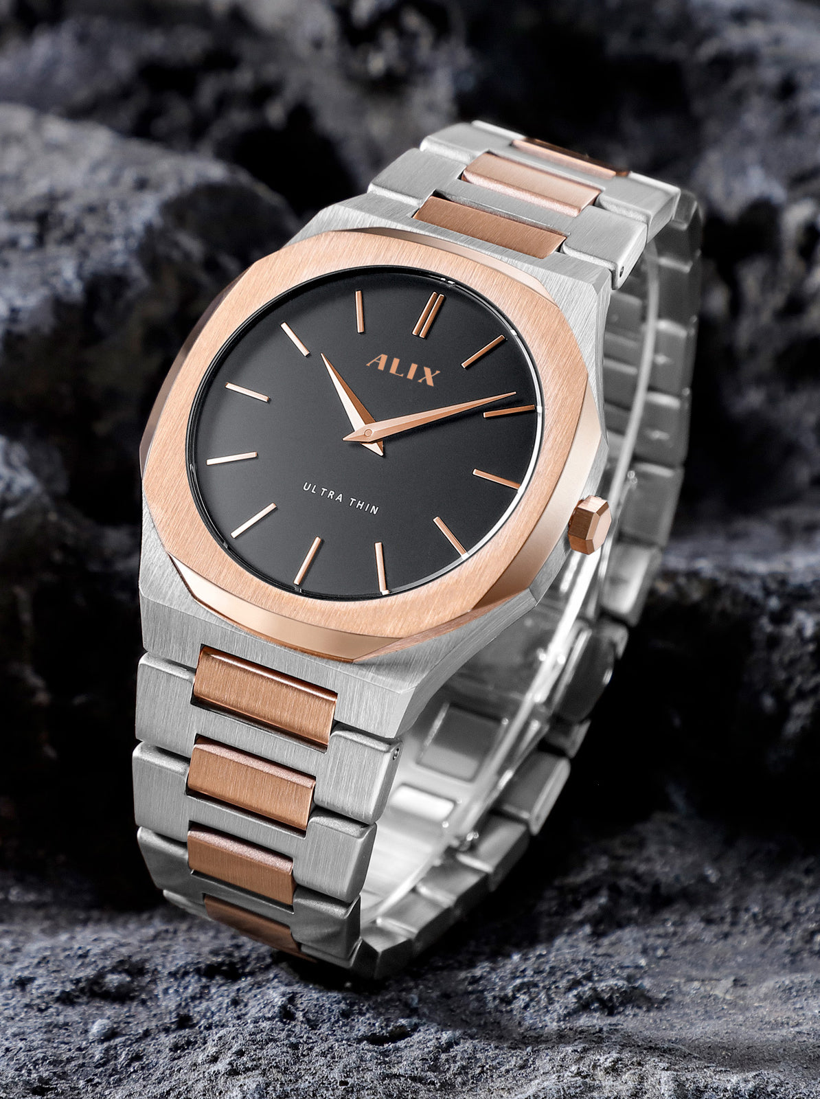 AL2912 Rosegold Steel Strap Analog Watch