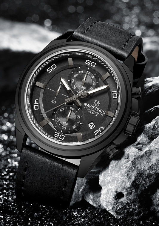 Naviforce NF8075 Black Military Style Men’s Analog Watch