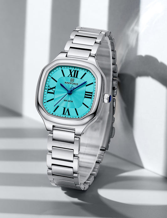 NF5042 Blue Square dial Analog Watch
