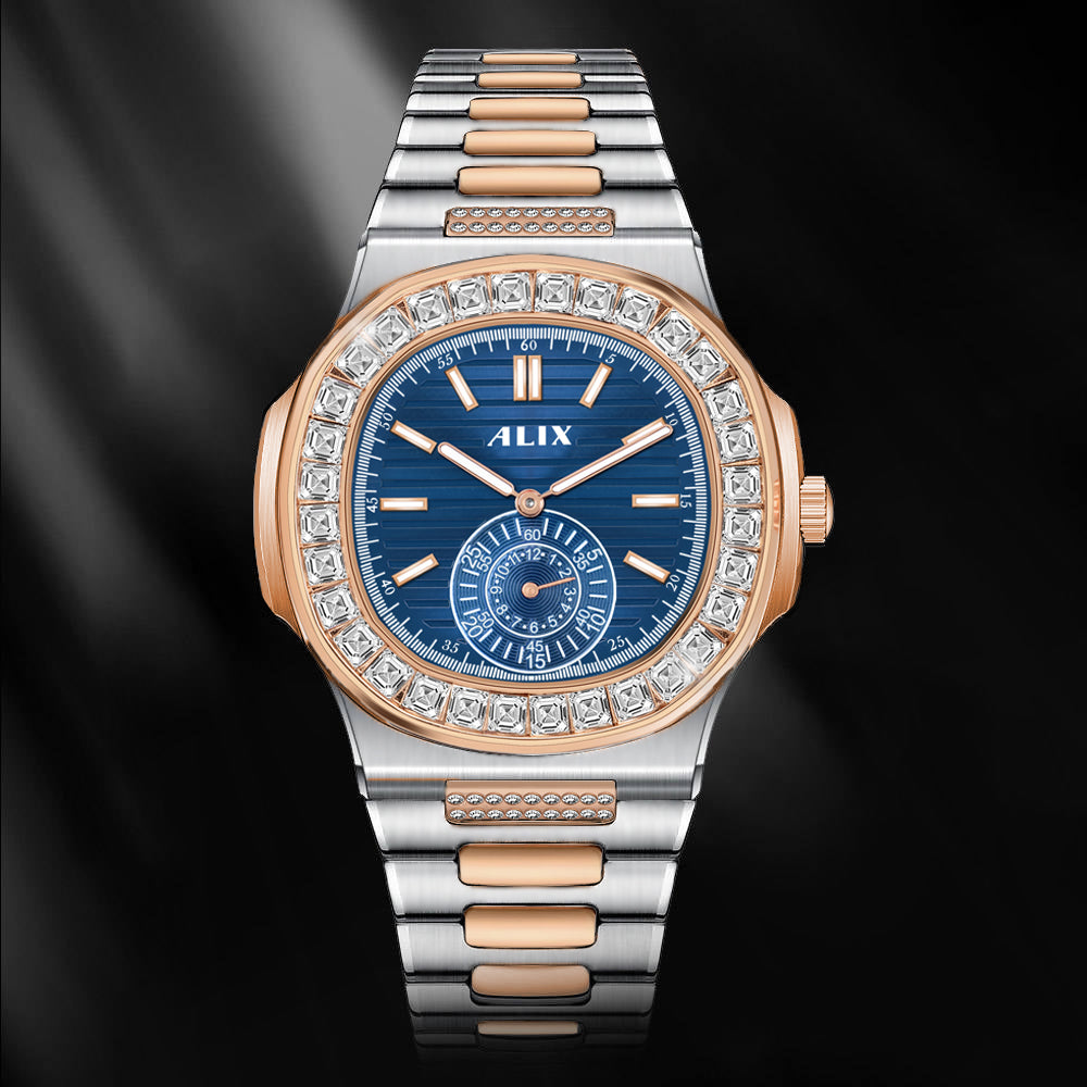 AL3053 Blue Dimond Dial Analog Watch