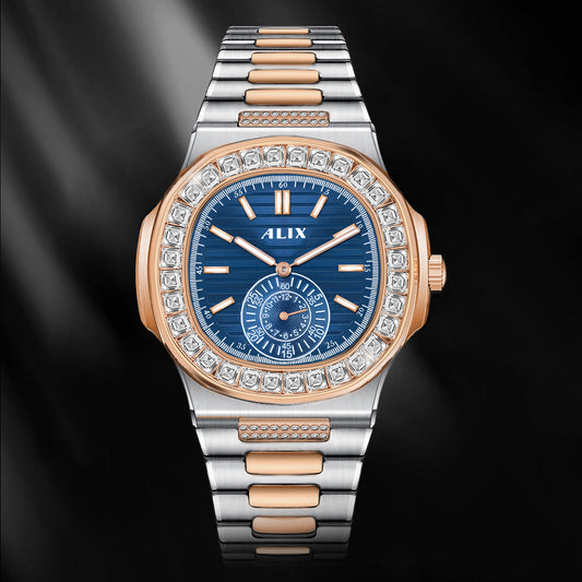 AL3053 Blue Dimond Dial Analog Watch