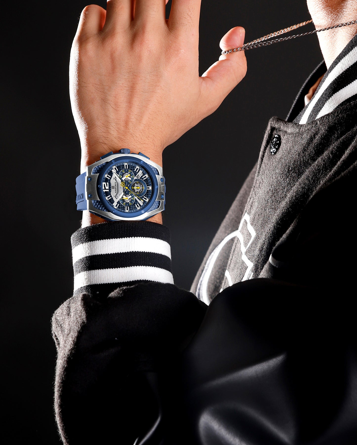 NAVIFORCE NF8063 Blue multifuntional chronograph Analog Watch